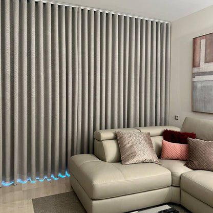 Cortina de onda moderna en tela tipo blackout Natalia