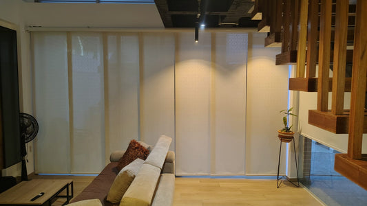 Panel japonés Screen Decorativo Jacquard Kubic